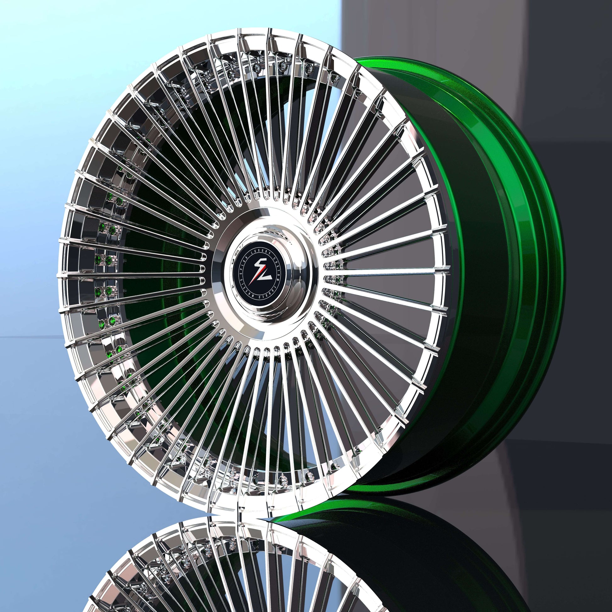 SL-C21 Polished forged wheels for 2025 Escalade - multi-spoke rims