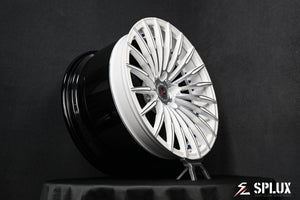 C6 Corvette wheel offset: Front +38mm, Rear +55mm. stanced c6 corvette Custom super deep concave design for a perfect fit.