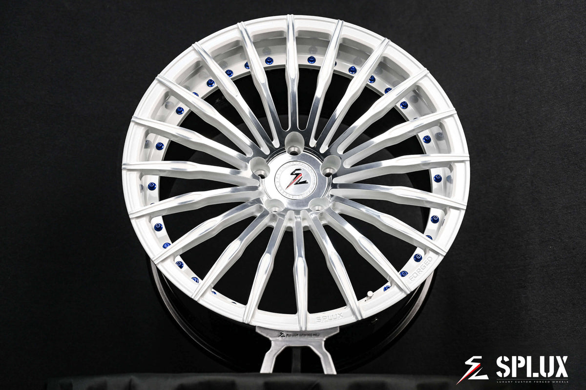 Upgraded C6 Corvette wheel size: 19x9.5,20x12, featuring a more aggressive and refined multi-spoke deep concave design.