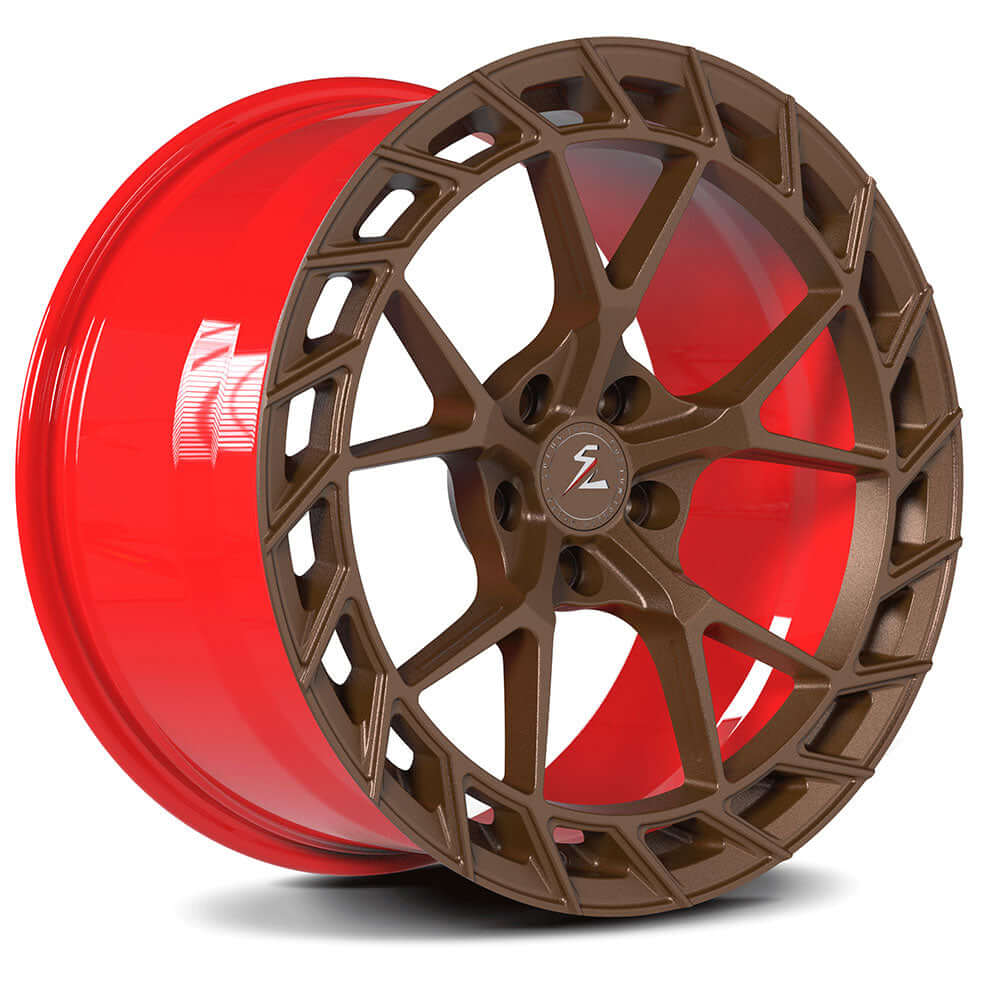 SL-C39 bronze red concave forged wheels for the Chevrolet - custom forged rims
