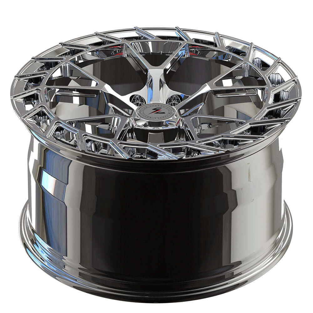 Custom concave for Corvette c6 rims by Splux SL-C39, 20 inch forged monoblock with y-spoke polish,chrome finish