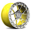 SL-C39 yellow polished concave forged wheels for the Corvette - custom forged alloys