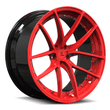 SL-C41 black red forged wheels for 2006 Corvette - luxury custom wheels