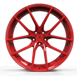 SL-C41 black red forged wheels for Corvette - lightweight 2-piece alloys