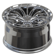 SL-C43 chrome concave forged wheels for Corvette Z51 - custom 1-piece alloys