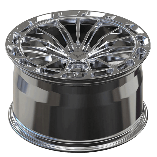 SL-C43 chrome concave forged wheels for Corvette Z51 - custom 1-piece alloys