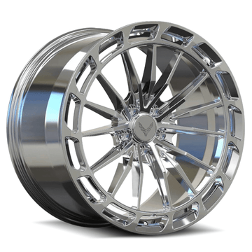 SL-C43 chrome concave forged wheels for 2023 Chevrolet Corvette Z51 Stingray - aftermarket rims