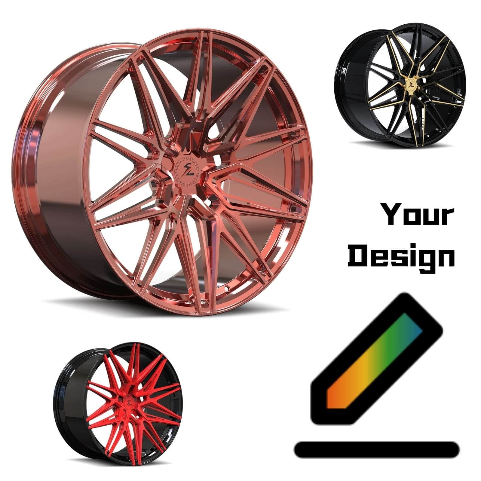 SA-02 aggressive forged wheels for Range Rover SVR - fully customizable aftermarket rims