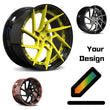 Splux SA-03 Ferrari F430 wheels with lip,directional aftermarket custom forged wheels,custom fully forged design.