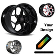 Best looking wheels chrome orange Lotus Elise, deep dish, custom SA-05 rims by Splux.