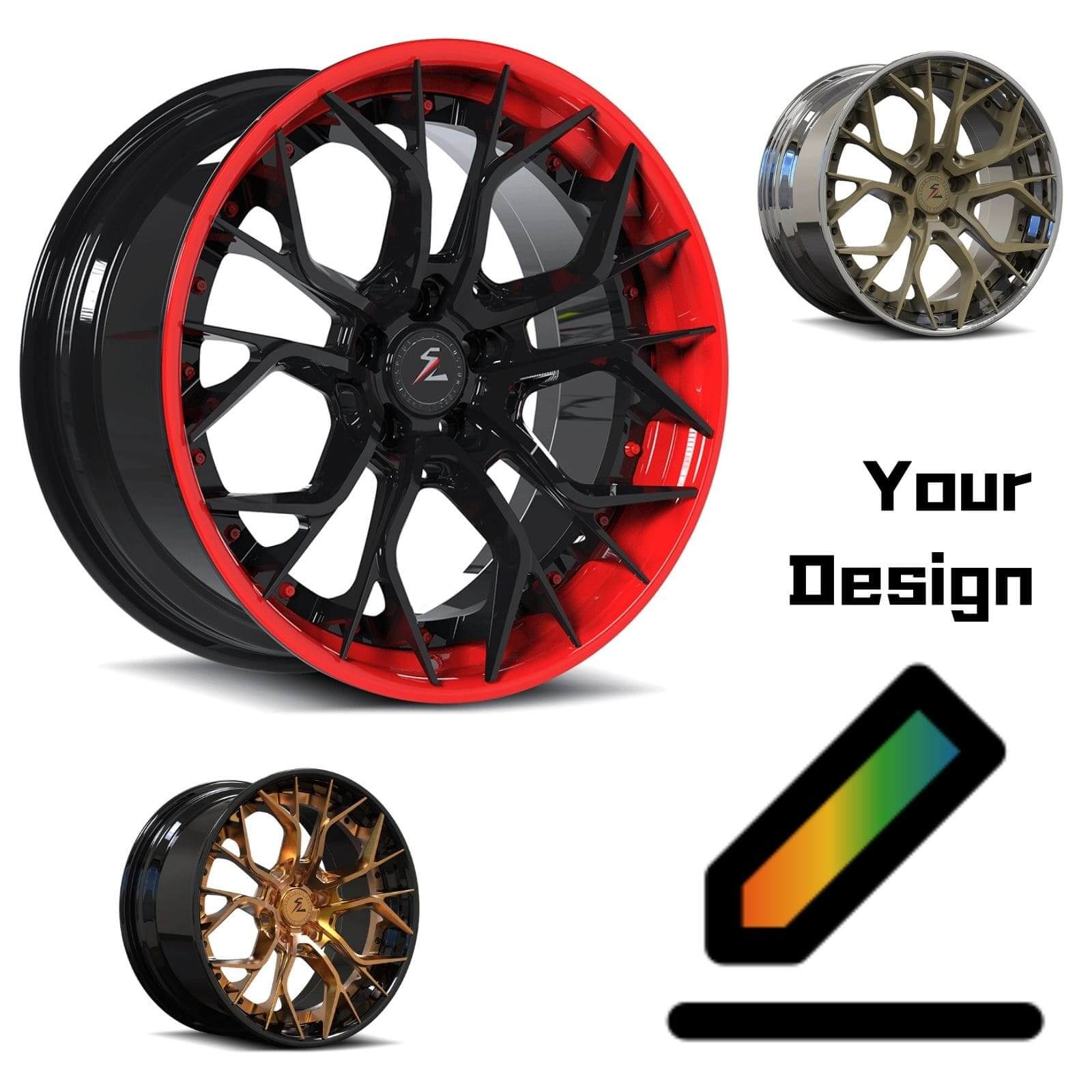Deep dish custom forged wheels for dodge challenger and every vehicles. Best chrome,carbon fiber,black,red,pink aftermarket wheels.