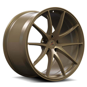 The best aftermarket wheel for the C7 Grand Sport Corvette, featuring a uniform 10-spoke design in bronze—elegant and bold.