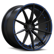 SL-C14 blue black forged wheels for 2020 Chevrolet Corvette - deep concave rims
