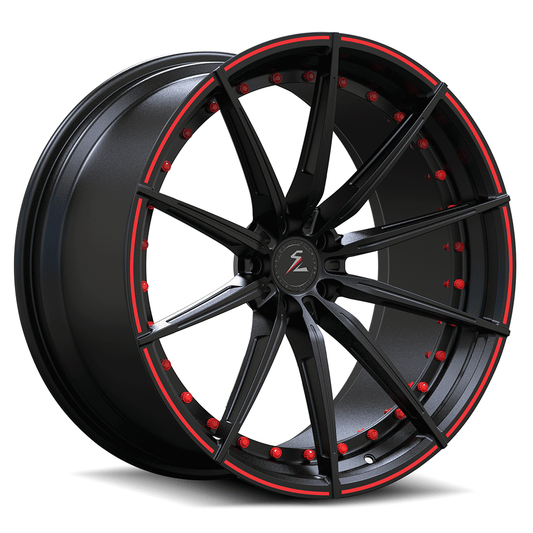 bmw m3 f80 wheels black,red 19/20 inch 10 spoke super concave custom forged aftermarket rims by Splux SL-C14