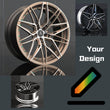 Tesla Model 3 performance wheels,custom forged lightweight and aggressive rims available in 18,19,20,21,22 inch.