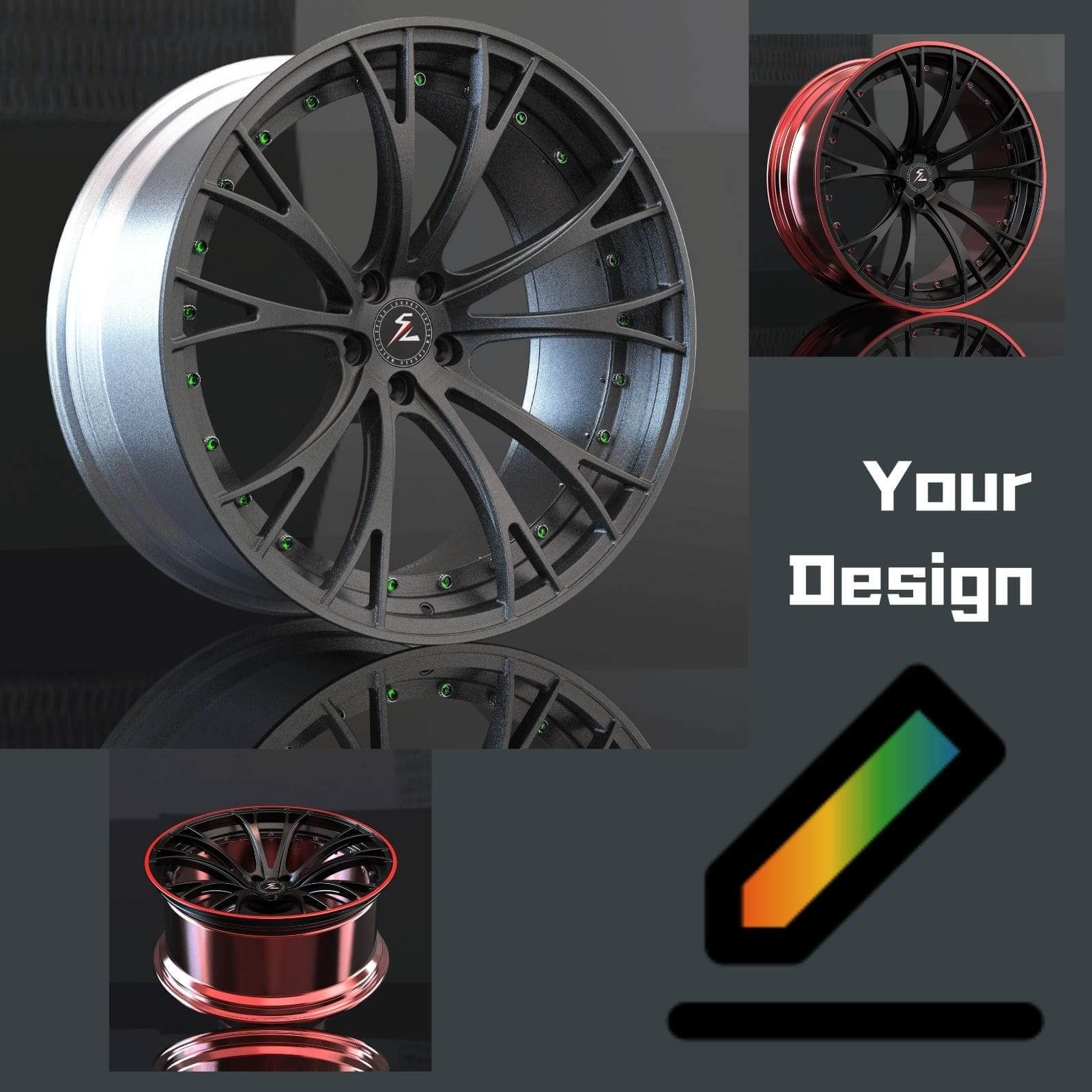 SL-C16 luxury custom forged wheels for 1977 Chevrolet C10 - concave rims