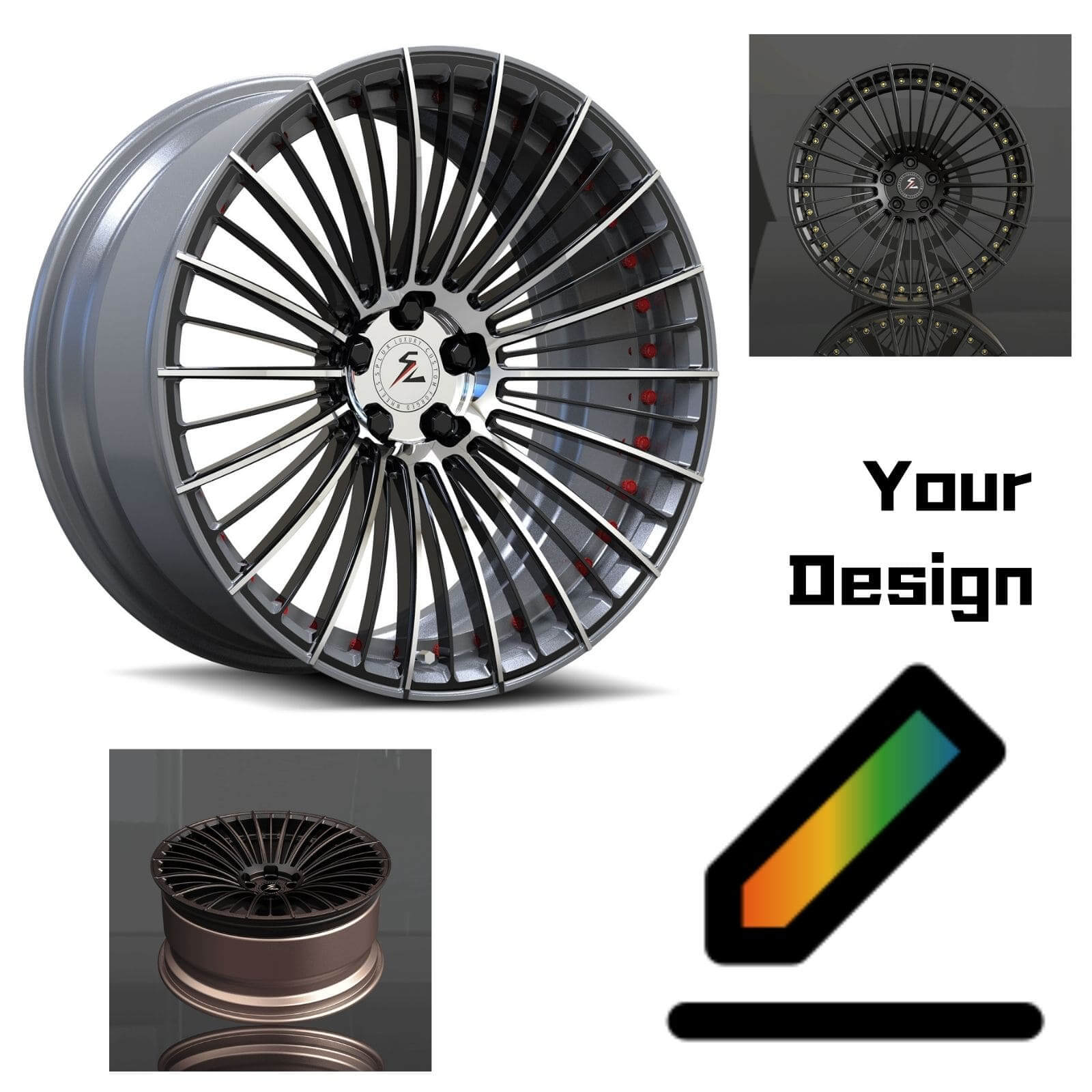 SL-C19 luxury custom forged concave wheels for 2018 Land Rover Discovery 5 - aftermarket rims