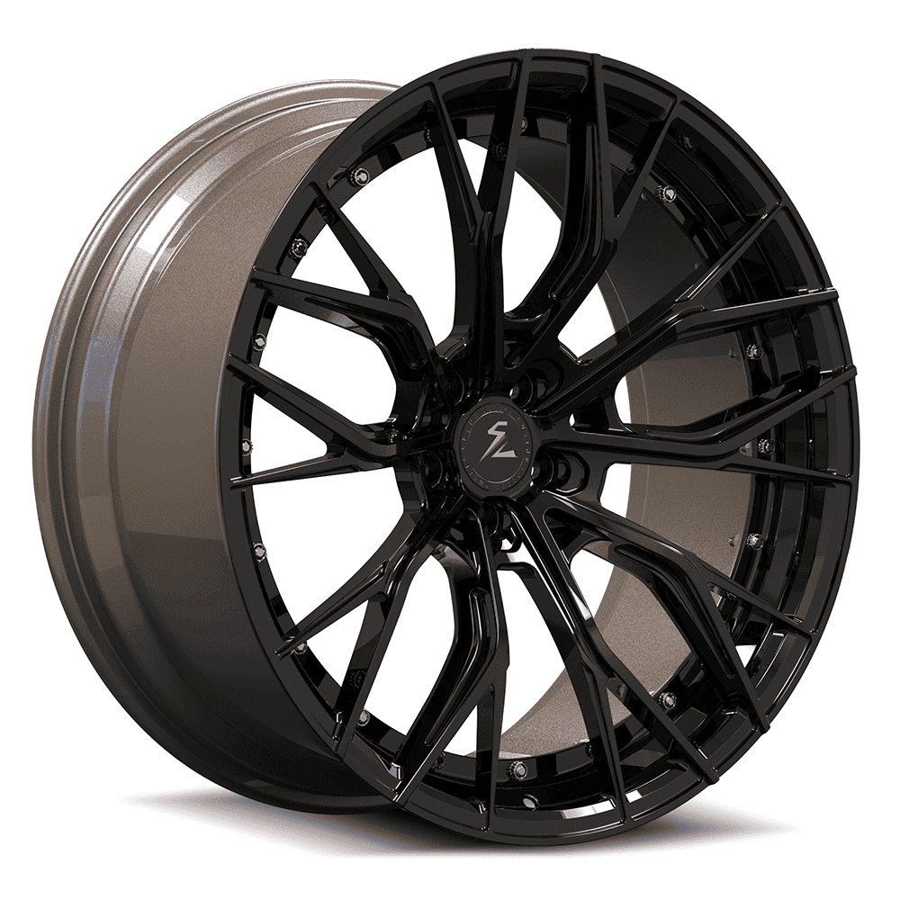 SL-C40 black bronze concave forged wheels for Charger Widebody Scat Pack - luxury 2-piece alloys