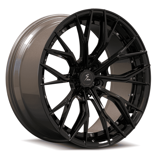 SL-C40 black bronze concave forged wheels for Charger Widebody Scat Pack - luxury 2-piece alloys