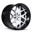 SD-02 6-Lug black and white deep dish luxury forged wheels for Audi SQ8 - custom aftermarket rims