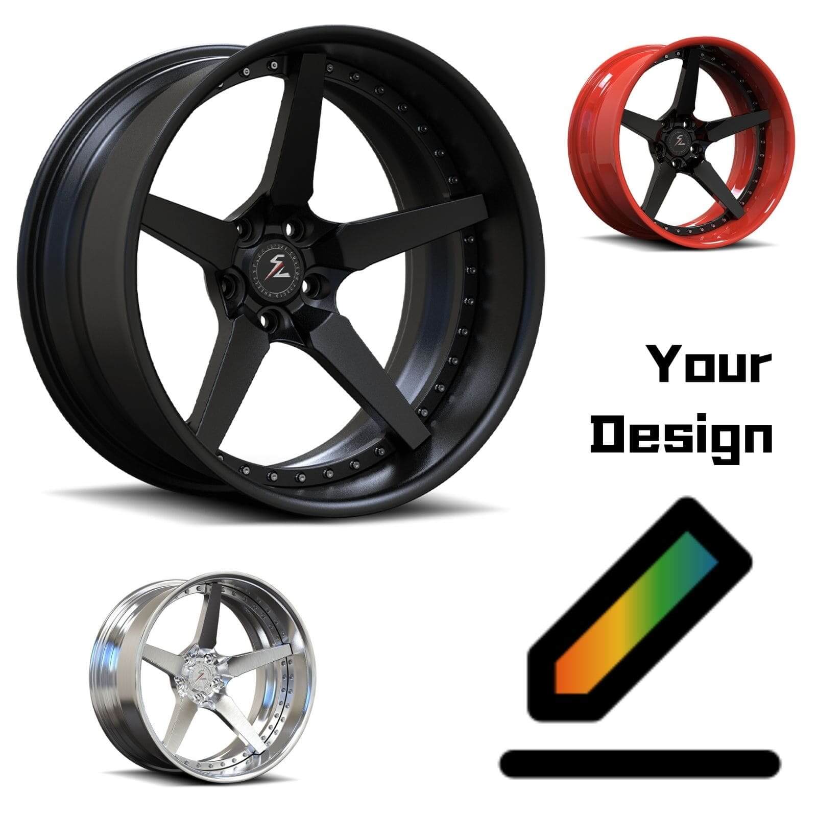 SD-06 splux luxury custom forged wheels - deep dish aftermarket rims