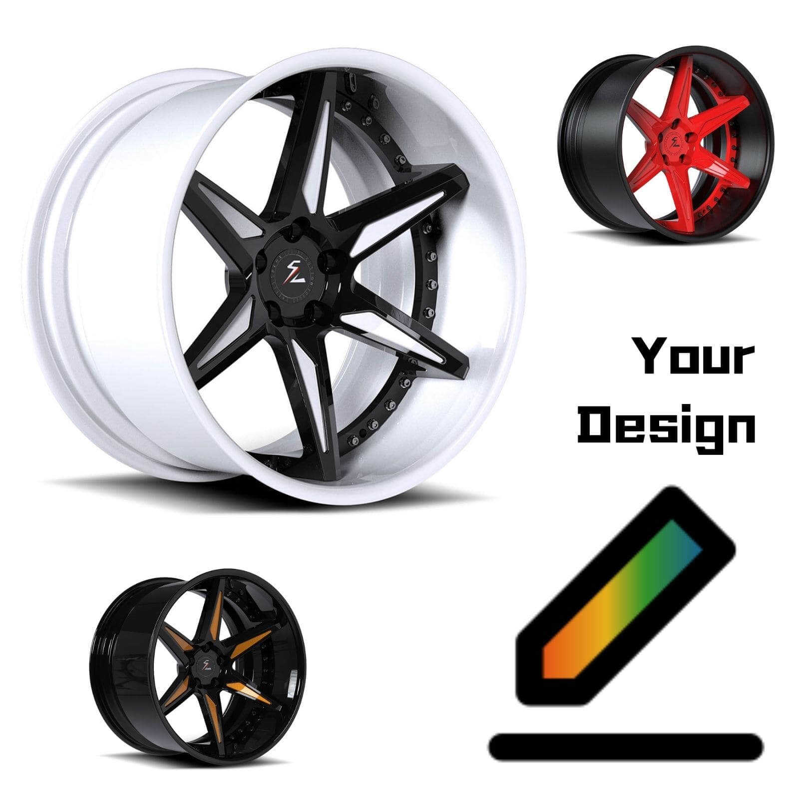 16inch,22" 6-spoke chrome multi-featured design wheels for a 2003 f150,tailored for every vehicle, Custom deep dish wheels.