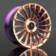 SL-C23 gold black forged wheels for 2010 Cadillac Escalade ESV - max concave rims