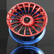 SL-C23 polished red black forged wheels - deep concave luxury wheels