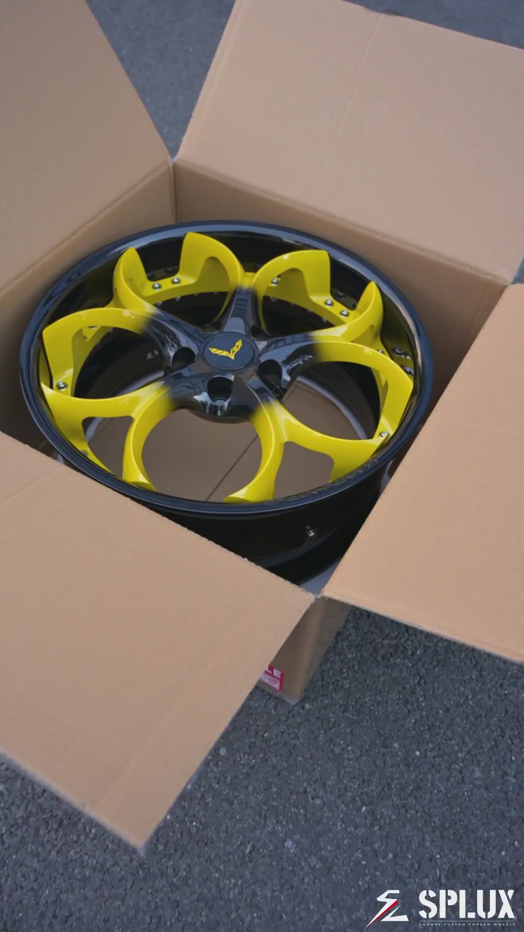 Video walkthrough of SD-03 deep dish forged wheels custom-built for 2014 C7 Corvette.