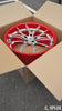 Showcase video of chrome red 2025 Corvette C8 with SC-04 forged concave wheels