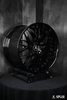 Custom Splux SC-02 2024 C8 Corvette aftermarket Z06 rims: 20, 21 inch, concave forged 2-piece, black style for a bold look.
