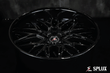 Splux SC-02 2024 Corvette C8 aftermarket wheels: Z06 design,custom 20, 21 inch, concave forged 2-piece, in glossy black.
