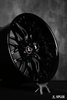 2024 c8 corvette aftermarket wheels: custom Z06 fit by Splux SC-02, 20, 21 inch, concave forged 2-piece, in classic black.