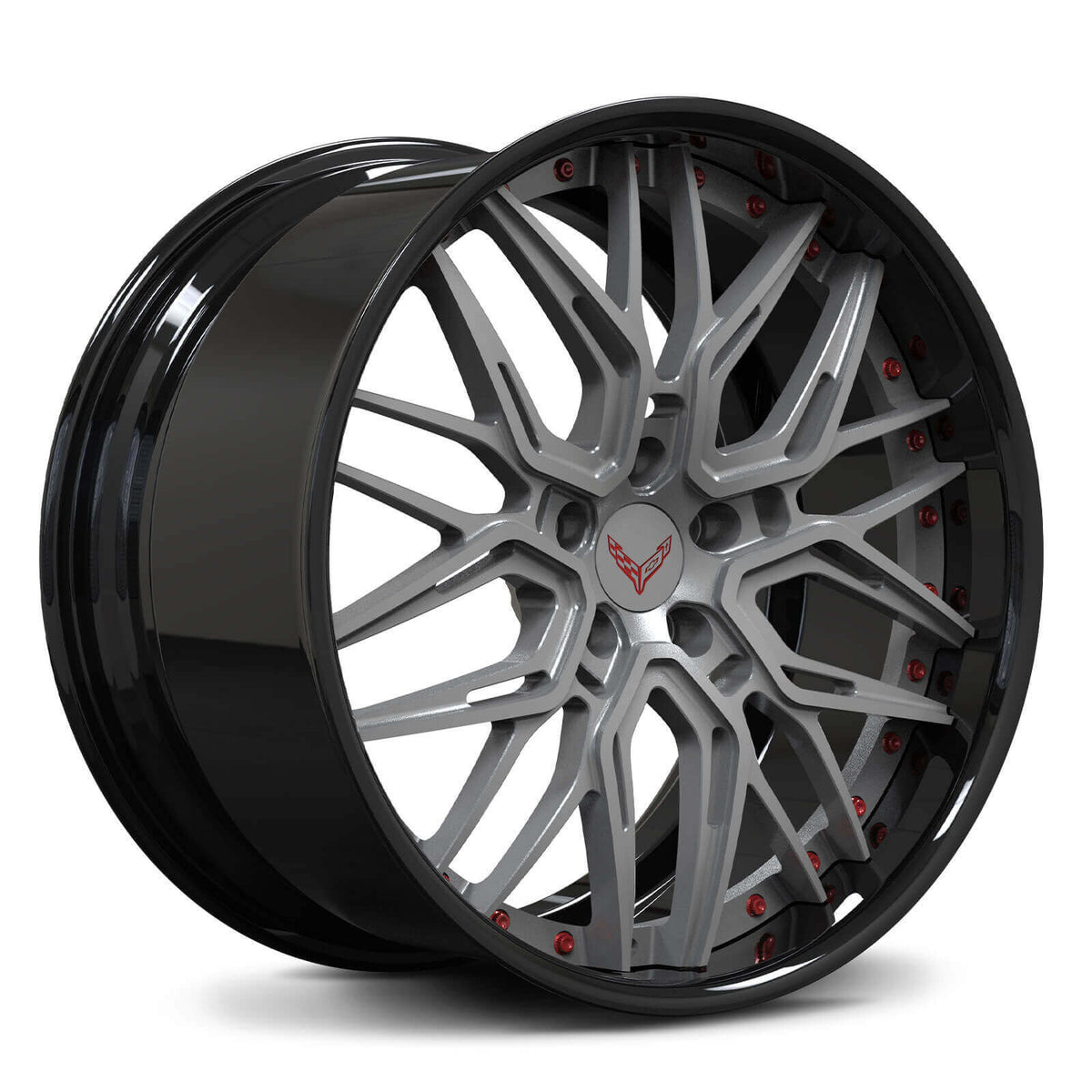 SD-01 deep dish black gunmetal forged alloys for 911 GT3 - custom aftermarket wheels