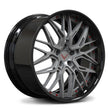 SD-01 black gunmetal deep dish forged rims for 1981 GMC 1500 Stepside - aftermarket wheels
