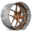 SD-02 deep dish copper polished forged 2-piece wheels - custom aftermarket rims