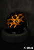 Camaro aftermarket wheels by Splux SD-02,forged deep dish Y-spoke black rims for 1967 Camaro in gold and black, 18/19 inch size.