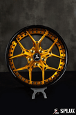 Camaro custom wheels by Splux SD-02 forged deep dish Y-spoke, classic car design, offered in black,gold, 18/19 inch aftermarket options.