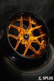 67 camaro custom wheels by Splux SD-02 forged 2-piece 18 inch deep dish Y-spoke, black or gold,luxury aftermarket design.