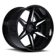SD-07 black and white 2-piece forged wheels for 2026 Dodge Charger - aftermarket alloys