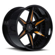 SD-07 bronze and black 2-piece forged wheels for Dodge Charger - custom deep dish rims