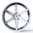SD-07 white 2-piece forged wheels for 2026 Dodge Charger - custom forged alloys