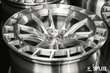 Splux SC-02 custom forged monoblock wheels for 2024 Civic Type R. 18-inch, brushed aluminum, silver, concave design.