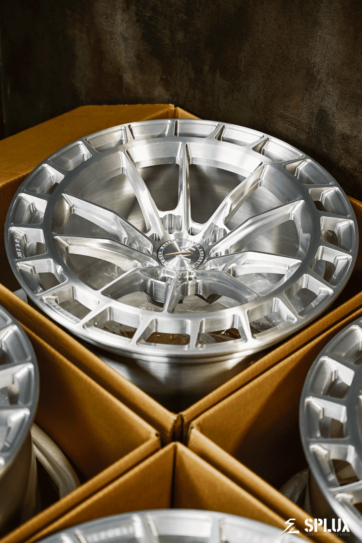 Splux SC-02 custom 18-inch forged aluminum wheels for 2015 Civic Si. Brushed aluminum, silver finish, concave.