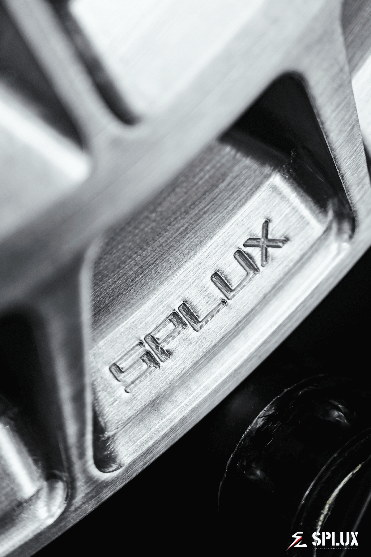 Splux SC-02 18-inch Type R wheels for sale. Custom forged monoblock, brushed aluminum, silver finish, concave.