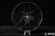 SD-02 forged wheel with custom white engraving on the outer lip