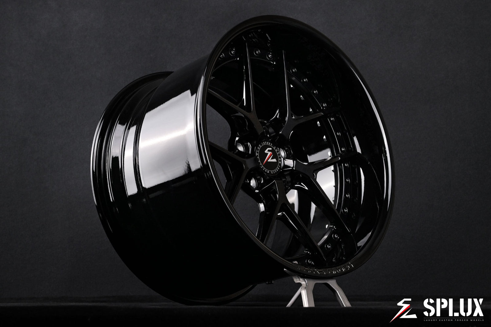 1969 ford f100 wheels with SD-02 forged 2-piece deep-dish rims in piano black