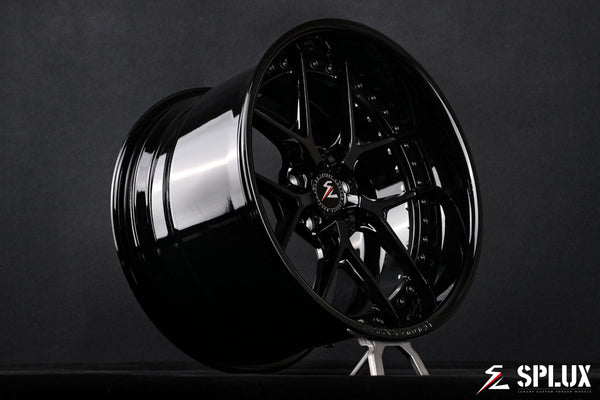 1969 ford f100 wheels with SD-02 forged 2-piece deep-dish rims in piano black