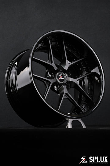 1970 nova black wheels on a 1970 Chevy Nova with SD-02R forged 2-piece wheels, satin black spokes and piano black rivets