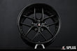 SD-02R forged 2-piece wheel with y-spoke design and satin black finish